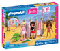 PLAYMOBIL Barbie strandmode, kleedcabine en douche met Barbie, Teresa & Renee, stijlvolle strandlooks en Malibu-zomergevoel, bevordert rollenspel en creativiteit, voor kinderen vanaf 4 jaar, 72124