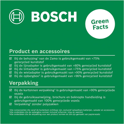 Bosch Zamo Set - Laserafstandmeter - Inclusief Lint-, Wiel- En Lijnadapter - Batterijen