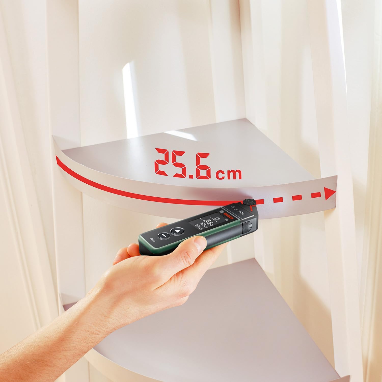 Bosch Zamo Set - Laserafstandmeter - Inclusief Lint-, Wiel- En Lijnadapter - Batterijen