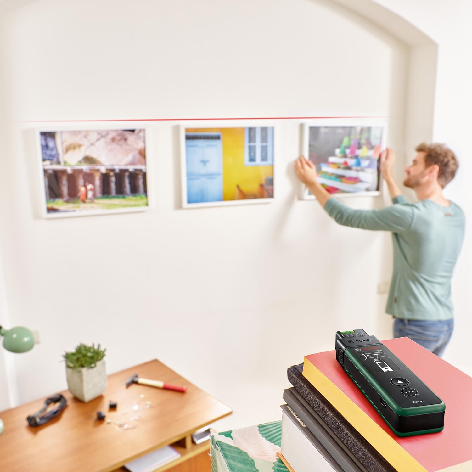 Bosch Zamo Set - Laserafstandmeter - Inclusief Lint-, Wiel- En Lijnadapter - Batterijen