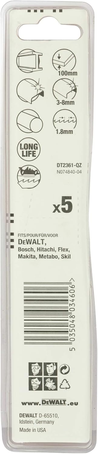 Dewalt Dt2361 Reciprozaagblad Dew-Dt2361-Qz