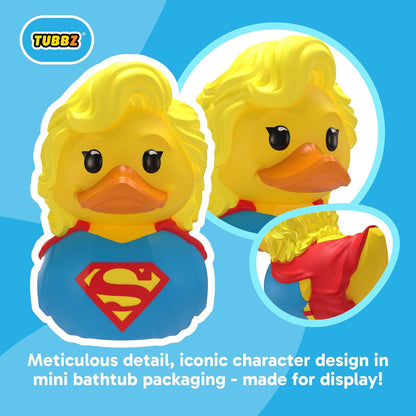 TUBBZ Mini: DC Comics - Supergirl Cosplaying Rubber Duck Vinyl figure – Official Collectible for Fans of Superman