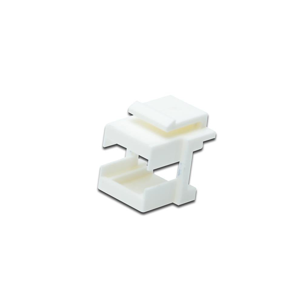 Digitus DNBLINDLC Tappo Chiusura per Pannelli Patch Vuoti o Prese LC, Bianco, Modulo Keystone - Adattatore Lc In Fibra Ottica, Universale