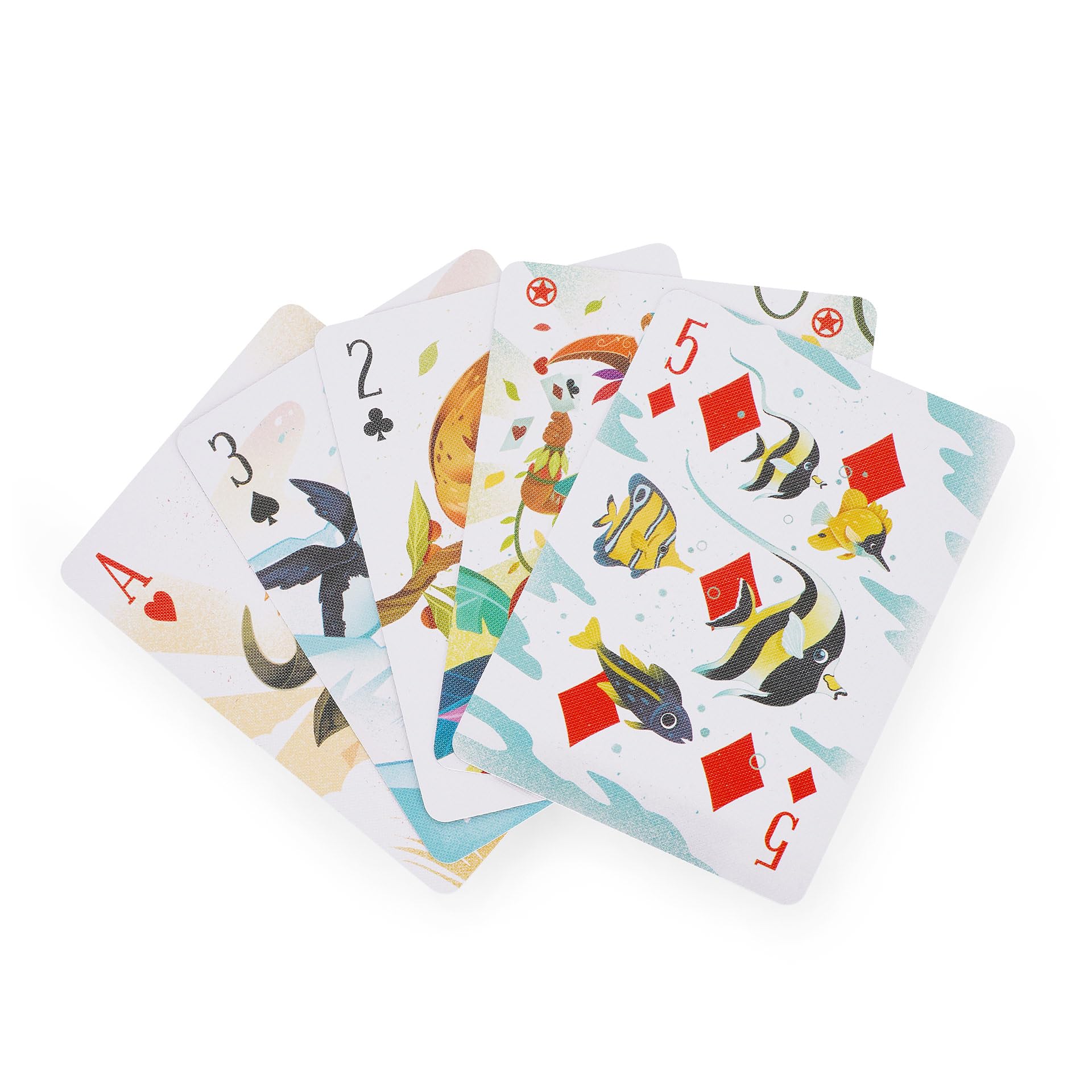 Legami - Waterproof Playing Cards, 2 Decks of 54 Cards, Storage Tin Box, PVC, 6 x 9 cm