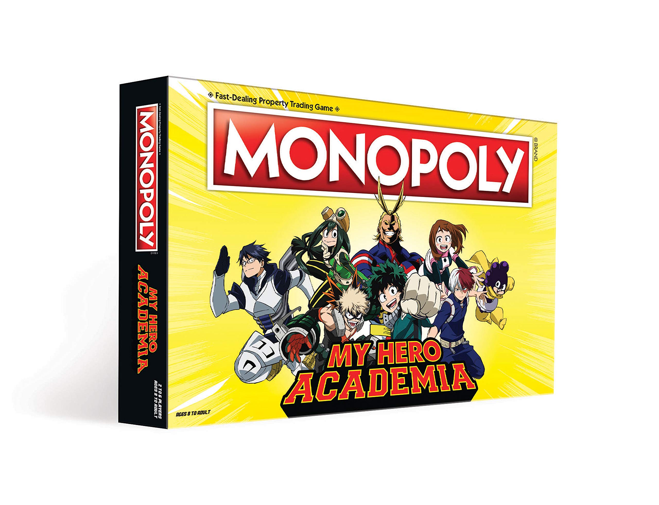 USAopoly Monopoly My Hero Academia Board Game | 2-Player, Ages 8+, 60-90 Min Playtime