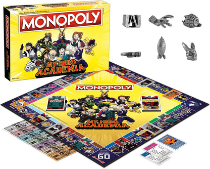 USAopoly Monopoly My Hero Academia Board Game | 2-Player, Ages 8+, 60-90 Min Playtime