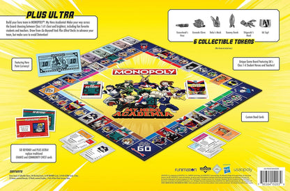 USAopoly Monopoly My Hero Academia Board Game | 2-Player, Ages 8+, 60-90 Min Playtime