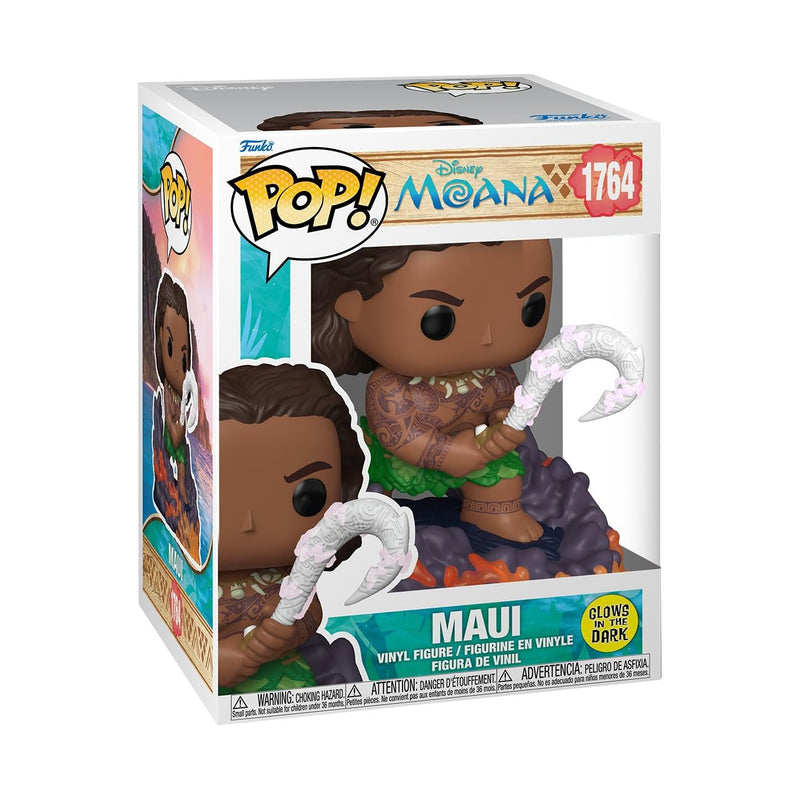 Funko Pop! Premium: Moana - Maui - Glow In the Dark - Collectable Vinyl Figure - Gift Idea - Official Merchandise - Toys for Kids & Adults - Cartoon/Animation Fans - Model Figure for Collectors