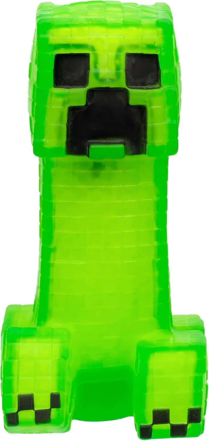 Heroes of Goo Jit Zu Minecraft Actionfigures 3 Pack - Creeper, Steve, Enderman - Stretchy and Bendable toy-figures for Minecraft fans 4+ years.
