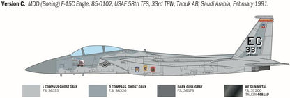 Italeri 92763 F-15C Eagle, scala 1:48, Plastic Model Kit/Modello in plastica da montare