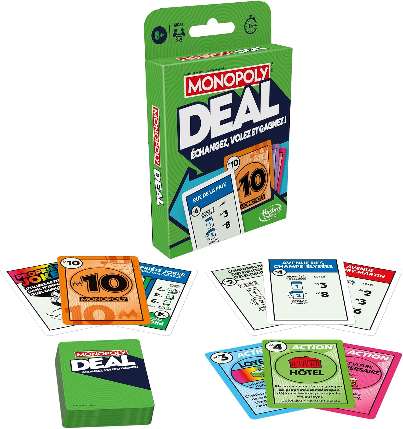 MONOPOLY Deal Card Game (French language