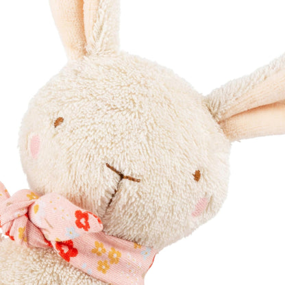 Mini Music Box Rabbit White Farmhouse Family