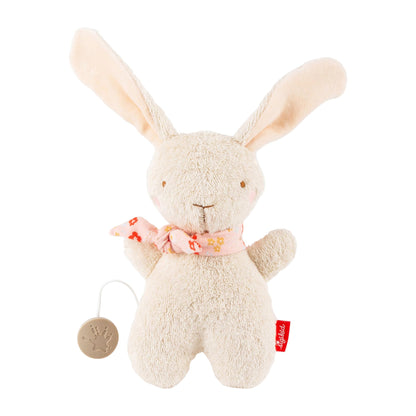 Mini Music Box Rabbit White Farmhouse Family