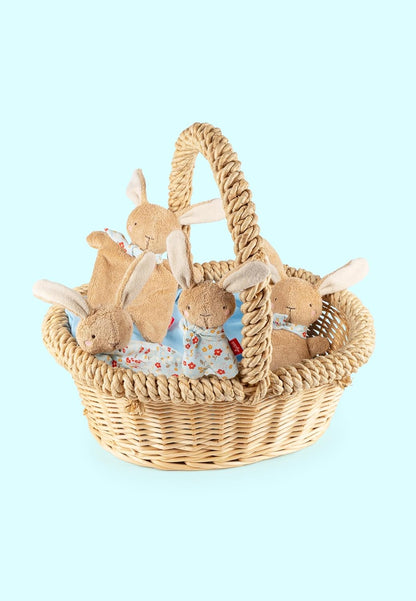 Brown rabbit grasping toy Farmhouse Family