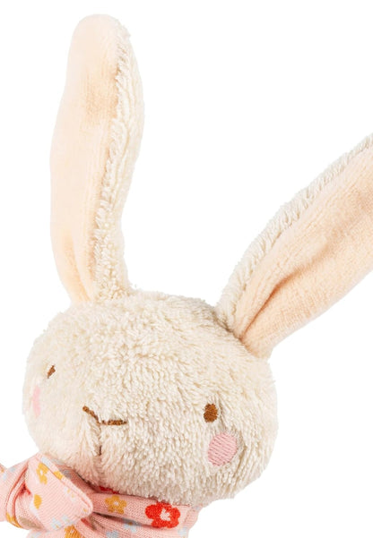 Rabbit rattle white Farmhouse Family