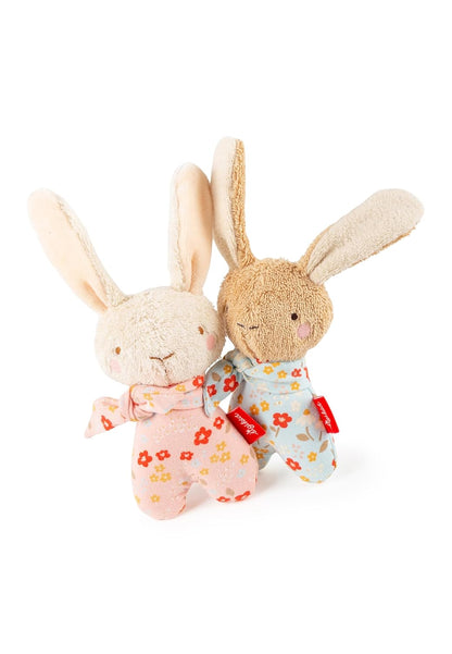 Rabbit rattle white Farmhouse Family