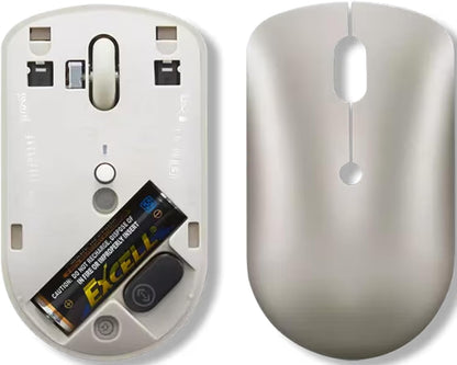 Lenovo 540 Mouse Wireless Compatto con Ricevitore USB-C, Ambidestro, fino a 2400 DPI, Portatile per Laptop e PC, sabbia