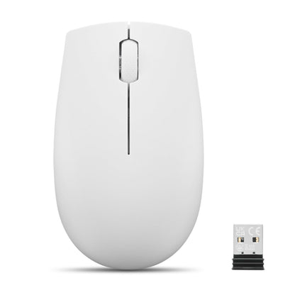Lenovo 300 Mouse Wireless Compatto, Sensore Ottico 1000 DPI, 2,4 GHz, Ambidestro, Portatile per Laptop e PC, Cloud Grey