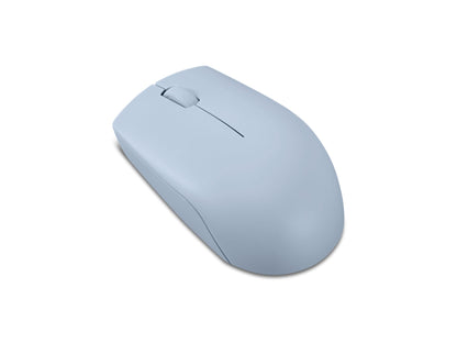 Lenovo 300 Mouse Wireless Compatto, Sensore Ottico 1000 DPI, 2,4 GHz, Ambidestro, Portatile per Laptop e PC, Frost Blue
