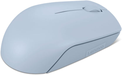 Lenovo 300 Mouse Wireless Compatto, Sensore Ottico 1000 DPI, 2,4 GHz, Ambidestro, Portatile per Laptop e PC, Frost Blue