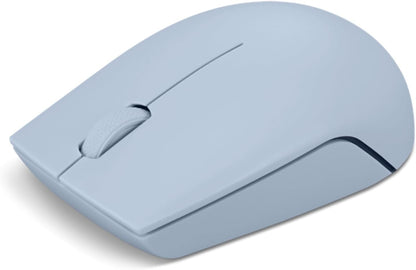 Lenovo 300 Mouse Wireless Compatto, Sensore Ottico 1000 DPI, 2,4 GHz, Ambidestro, Portatile per Laptop e PC, Frost Blue