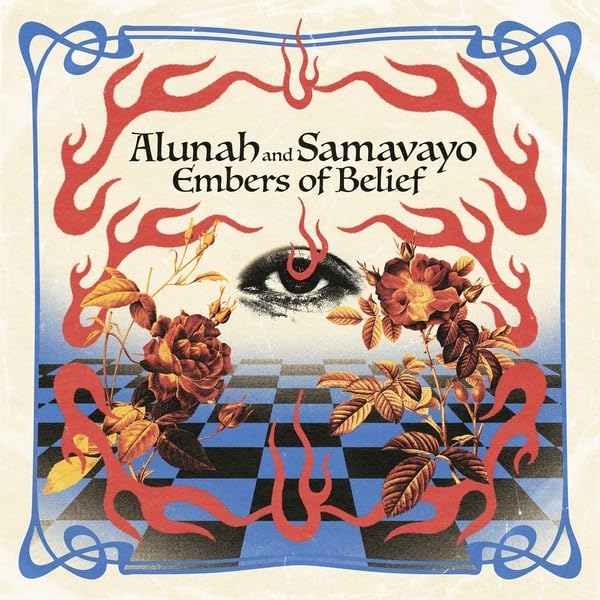 Embers Of Belief (3 Color Striped Blue/Red/Black Splatter In