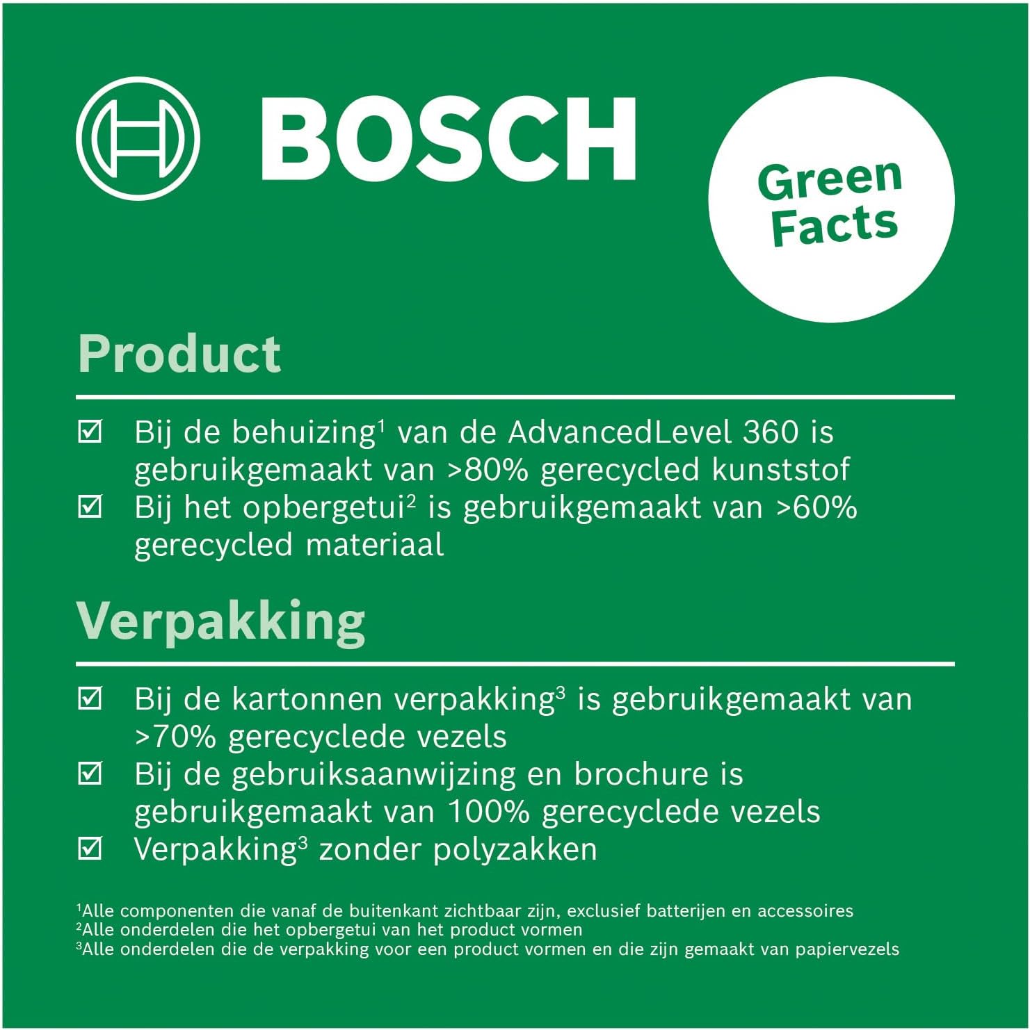 Bosch Advancedlevel 360 - 360Ý Kruislijnlaser - Inclusief Opbergetui En Batterijen