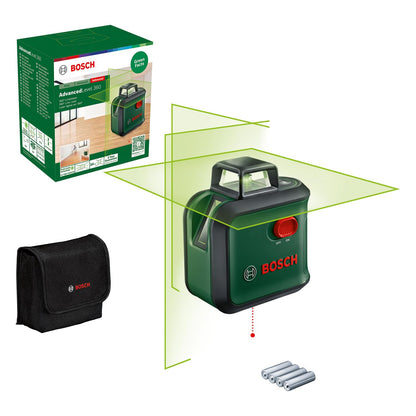 Bosch Advancedlevel 360 - 360Ý Kruislijnlaser - Inclusief Opbergetui En Batterijen