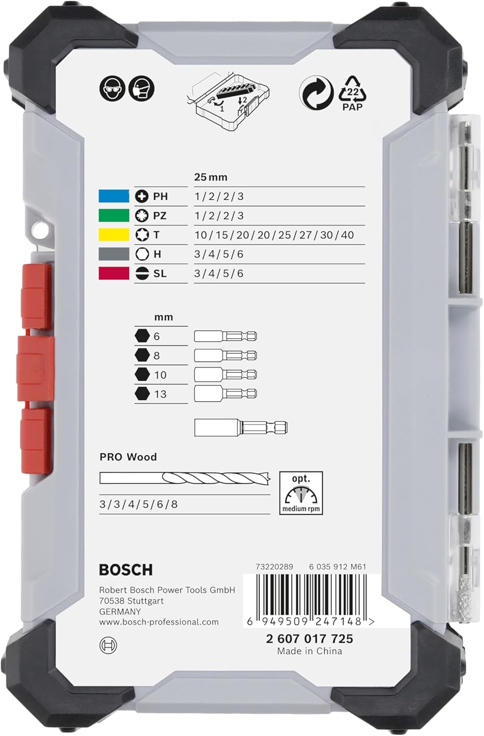 Bosch 35-Delige Boor- En Bitset Voor Hout - 2607017725