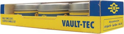 Fallout Vault Dweller's Duftkerzen-Set – Offizielles Sojawachs-Trio, inspiriert von Apple Pie, Nuka-Cola und Sugar Bombs – Gaming Merchandise
