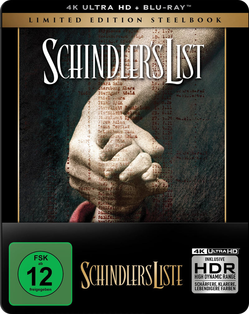 Schindlers Liste (Steelbook, 4K-UHD+2 Blu-rays