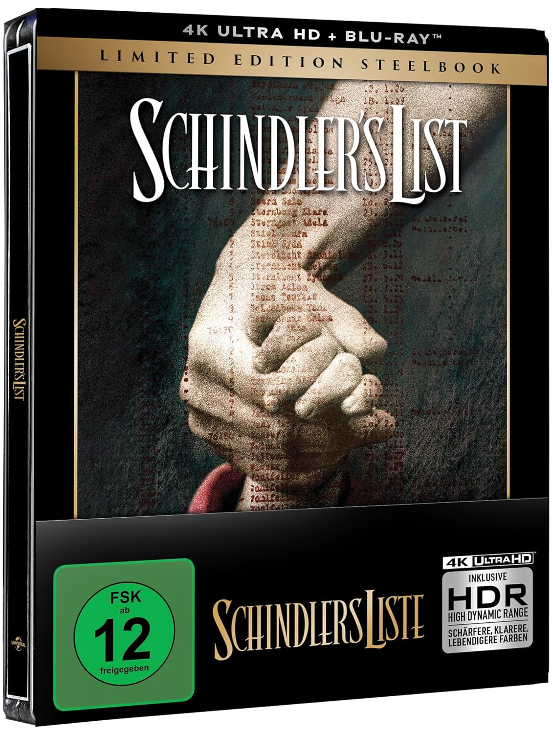 Schindlers Liste (Steelbook, 4K-UHD+2 Blu-rays