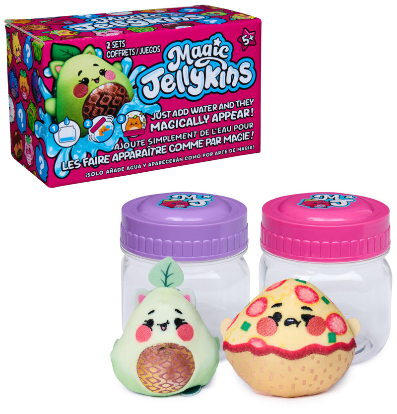 Magische Sammelplüschfreunde im 2er Pack, aus dem Glas, die im Wasser erscheinen, Überraschungsspielzeug für Kinder ab 4 Jahren (1 von 20 zufälligen Charakteren zum Sammeln
