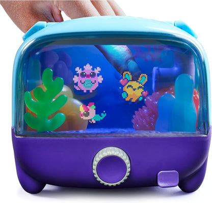 Bitzee, Aquarium Interactive Digital Pet Tank with 30 Virtual Fish Inside, Features a Large Display and LED Lights, Electronic Pets Respond to Touch, Birthday Gifts for Girls and Boys Ages 5 and up