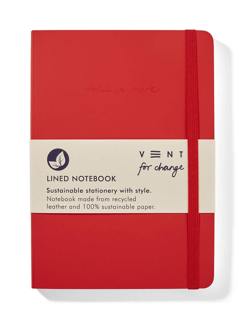 Make a Mark Range Classic Design Eco Friendly Recycled Leather A5 Notebook With Lined Paper | Lined Notebook/Notepad - Suitable For Men & Women | Lined Journal, Great As A Gift –