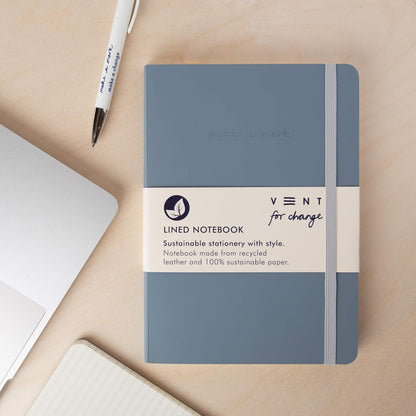 Make a Mark Range Classic Design Eco Friendly Recycled Leather A5 Notebook with Lined Paper | Lined Notebook/Notepad | Lined Journal, Great As A Gift –