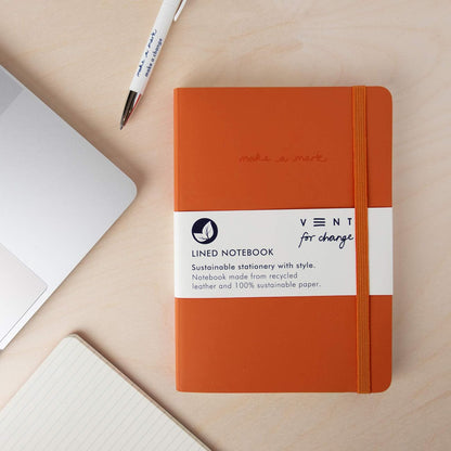 Make a Mark Range Classic Design Eco Friendly Recycled Leather A5 Notebook with Lined Paper | Lined Notebook/Notepad | Lined Journal, Great As A Gift –