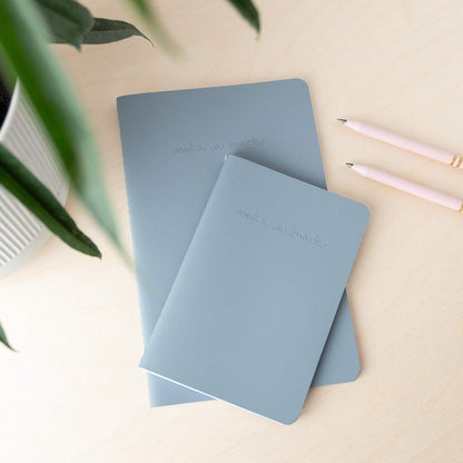 Recycled Leather Pocket Notebook - Mini Pocket Notebook (100 x 150mm) - Recycled Leather from The Make a Mark Range - Pocket