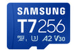 Samsung T7 microSD Memory Card, 256 GB, MB-MB256T/WW