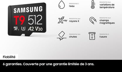Samsung T9 microSD Memory Card, 256 GB, MB-MH256T/WW