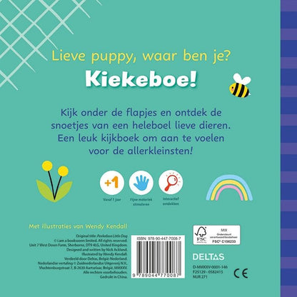 Kiekeboe Lieve puppy: Een leuk voelboek met flapjes