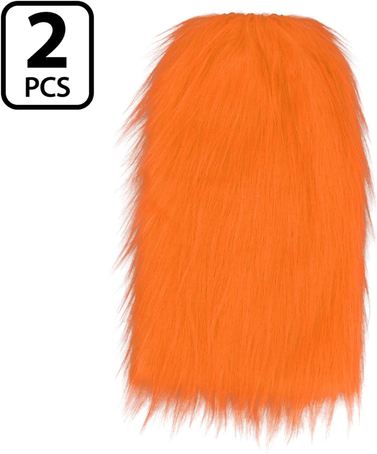 Boland - UV Neon Beinstulpen für Kostüme, 1 Paar, leuchten im Schwarzlicht, Beinwärmer aus Kunstfell, Kostüm-Accessoires für Festival, Karneval und Mottoparty