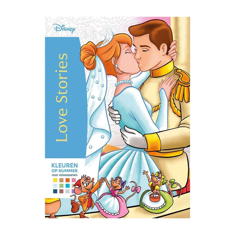 Disney Love stories Kleuren op nummer voor volwassenen