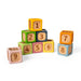 Bigjigs Toys Zachte sorteerblokken | Siliconen en houten babyblokset | Montessori stapelkubussen voor baby's | Zachte bouwkubussets met cijfers | Vroeg leren stapelspeelgoedset voor kinderen vanaf 6