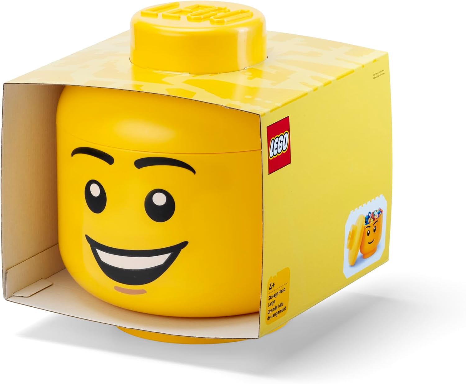 Lego: 40320820 - Storage Head (Large) - Happy Boy