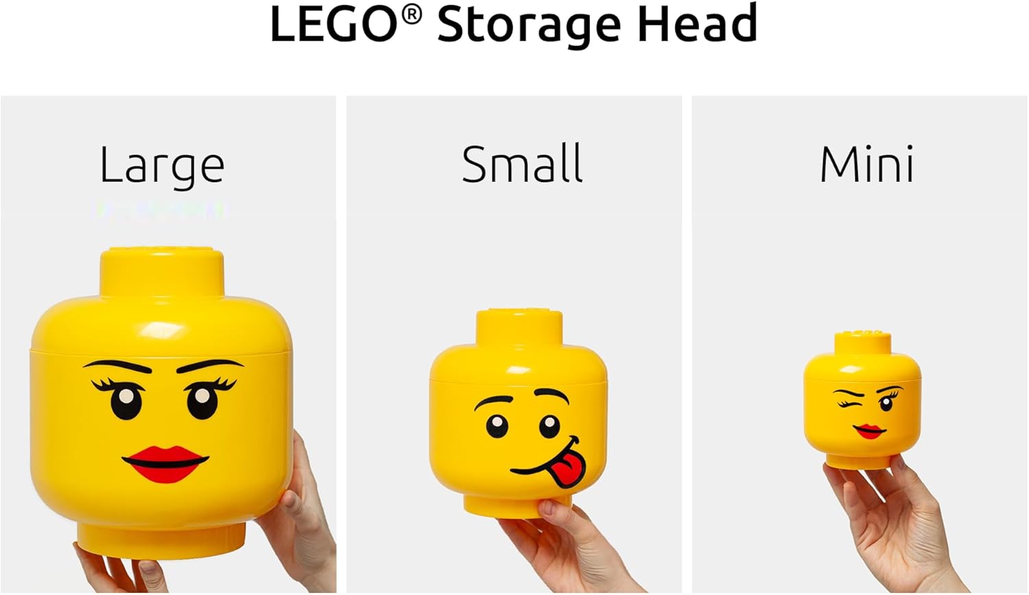 Lego: 40320820 - Storage Head (Large) - Happy Boy