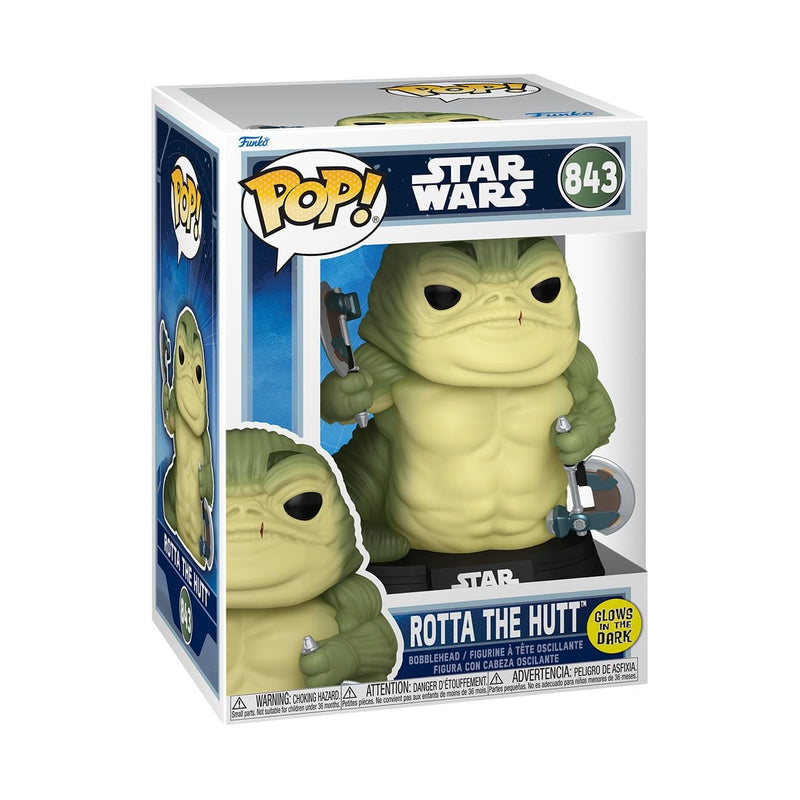 Funko POP! Star Wars: The Mandalorian and Grogu - Rotta The Hutt - Sammelbare Vinylfigur - Geschenkidee - Offizielles Merchandise - Spielzeug für Kinder & Erwachsene - Modellfigur für Sammler