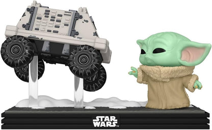 Funko Pop! Moments: Mandalorian & Grogu - Grogu with Polar Mouse Droid - Collectable Vinyl Figure - Gift Idea - Official Merchandise - Toys for Kids & Adults - Star Wars Fans