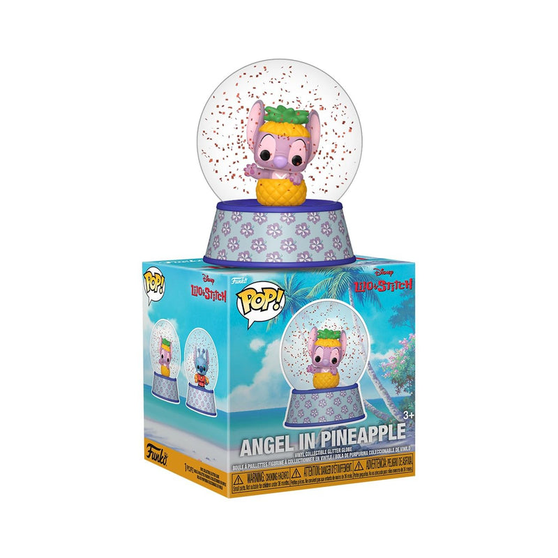 Funko Pop! Mini Glitter Globe: Stitch - Angel in Pineapple - Collectable Vinyl Figure - Gift Idea - Official Merchandise - Toys for Kids & Adults - Disney Fans - Figure for Collectors and Display
