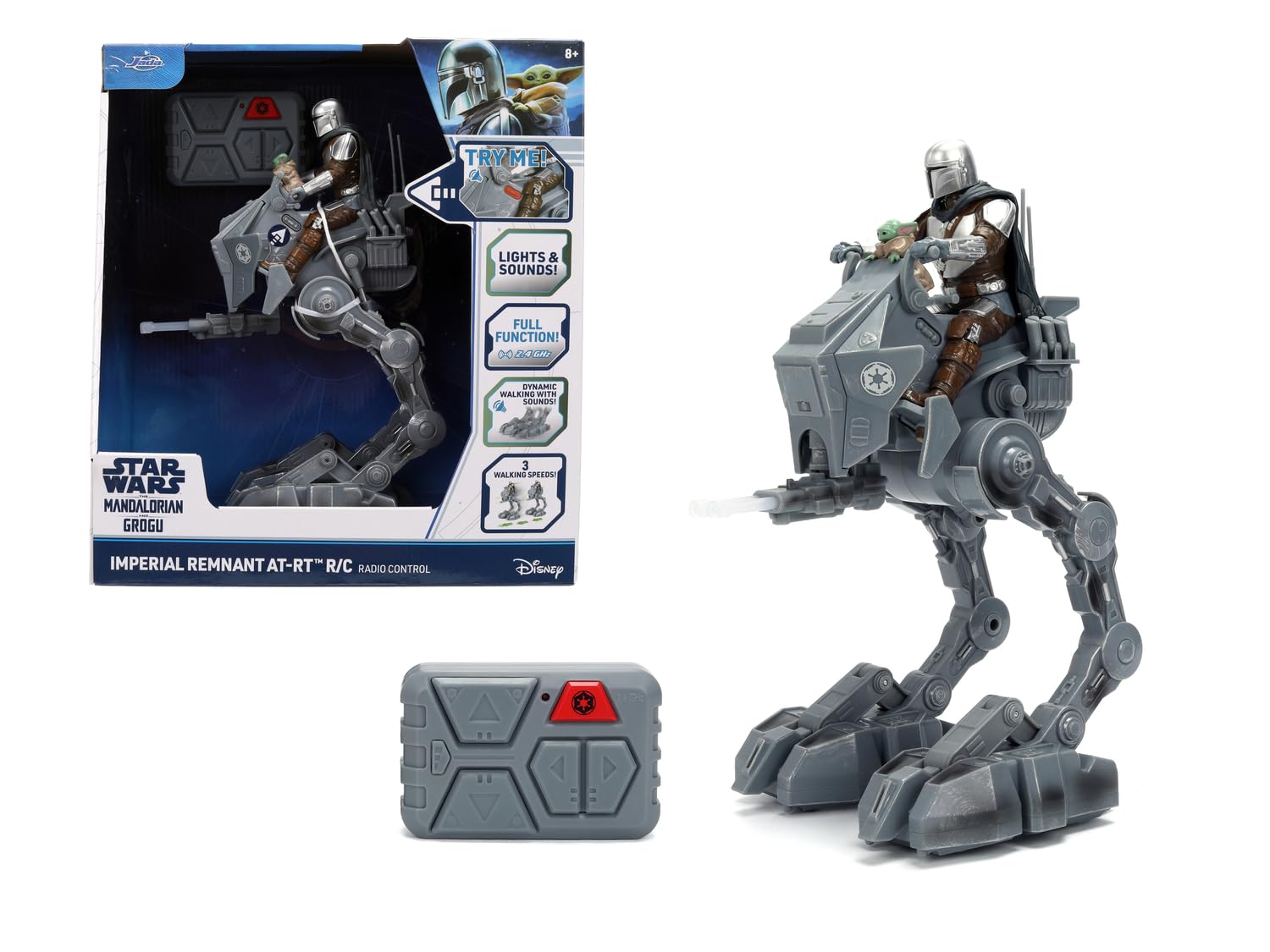 Jada - Disney Star Wars RC, offizielles Lizenzfahrzeug von Disney, detailliertes Design, inklusive Controller, 9336975314R00, ab 6 Jahren